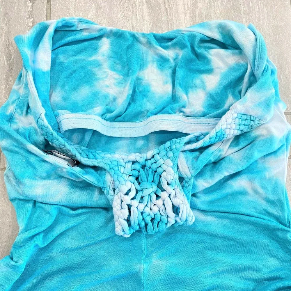 Venus Women's Bodycon Ruched Macrame Back Sleeveless Dress Blue Size S - Picture 11 of 16